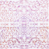 1502-4087 G Серветки рожеві голографія 33 см 6 шт