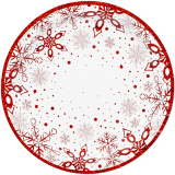 1502-4825 Тарелка Снежные Искры 17см 6шт/G