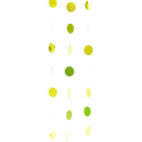 1505-1184 Гирлянда Круги зеленый киви Kiwi Green блеск 2,1м6штA