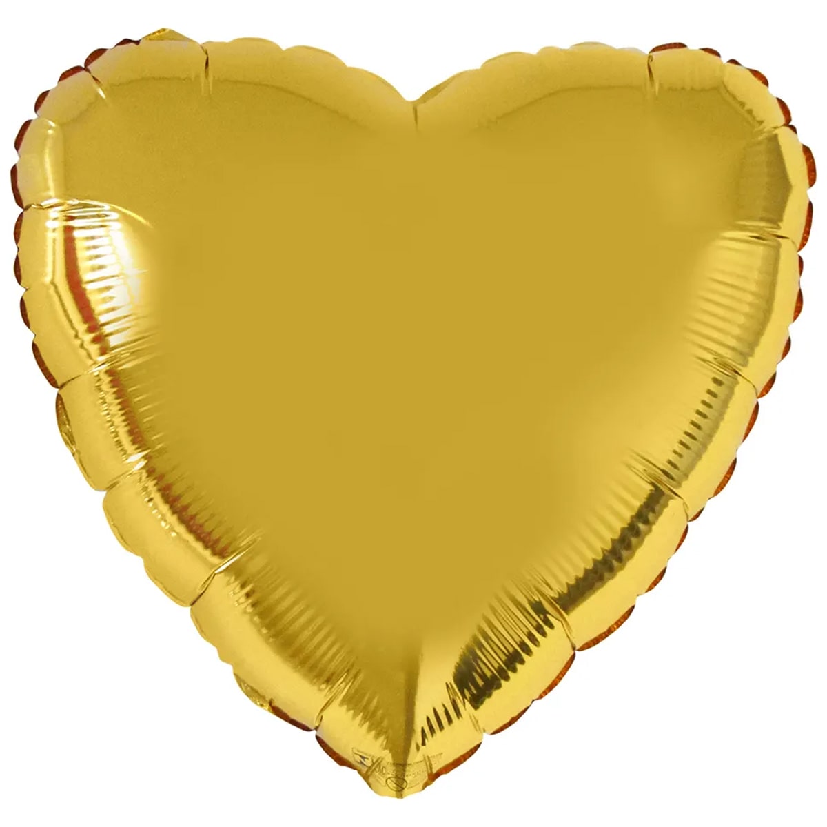 1204-0071 Ф Б/М Серце 4" Металік золотисте