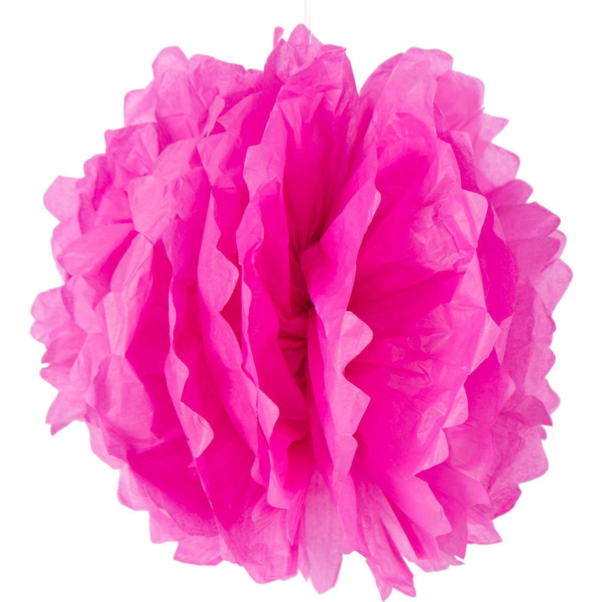 1412-0070 G Помпон паперовий яскраво-рожевий 40 см