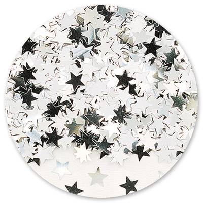 1501-0196 Конфетти Звезды серебряные 14гр