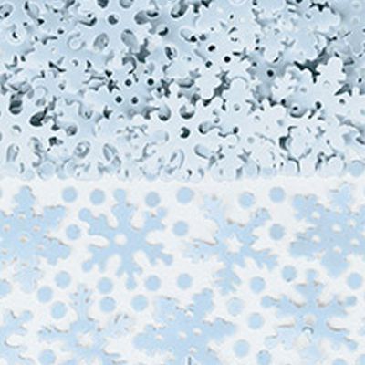 1501-3809 А HNY Конфеті сніжинки біле/фіолетове 70 гр