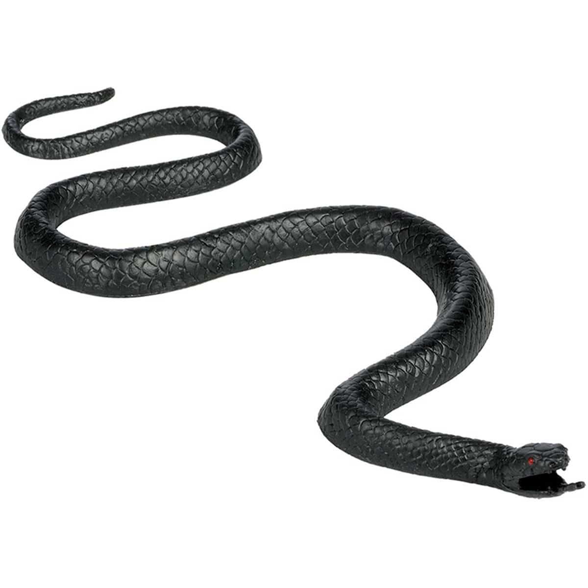 1501-5038 Змея черная пластик 24см/A