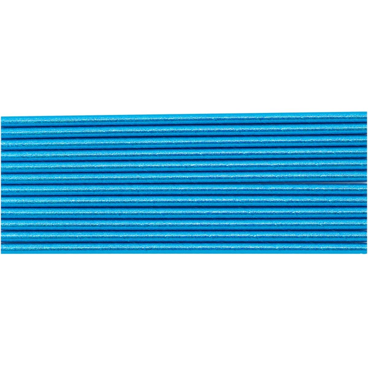1502-4091 G Трубочки д/коктейля блакитні голографія 12 шт
