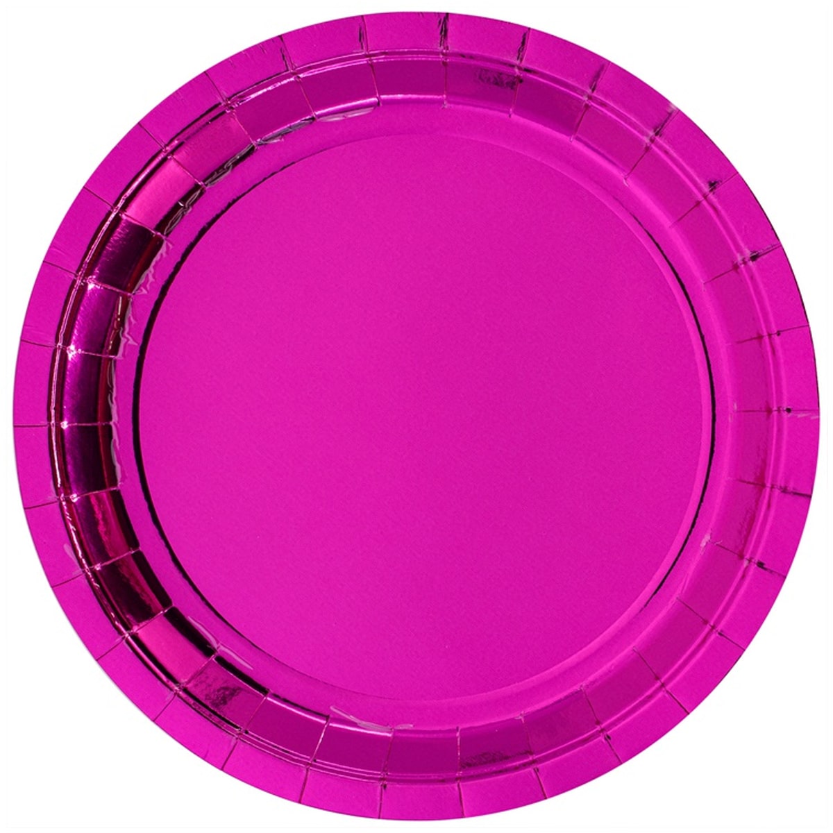 1502-4863 G Тарілки яскраво-рожеві 23 см 6 шт