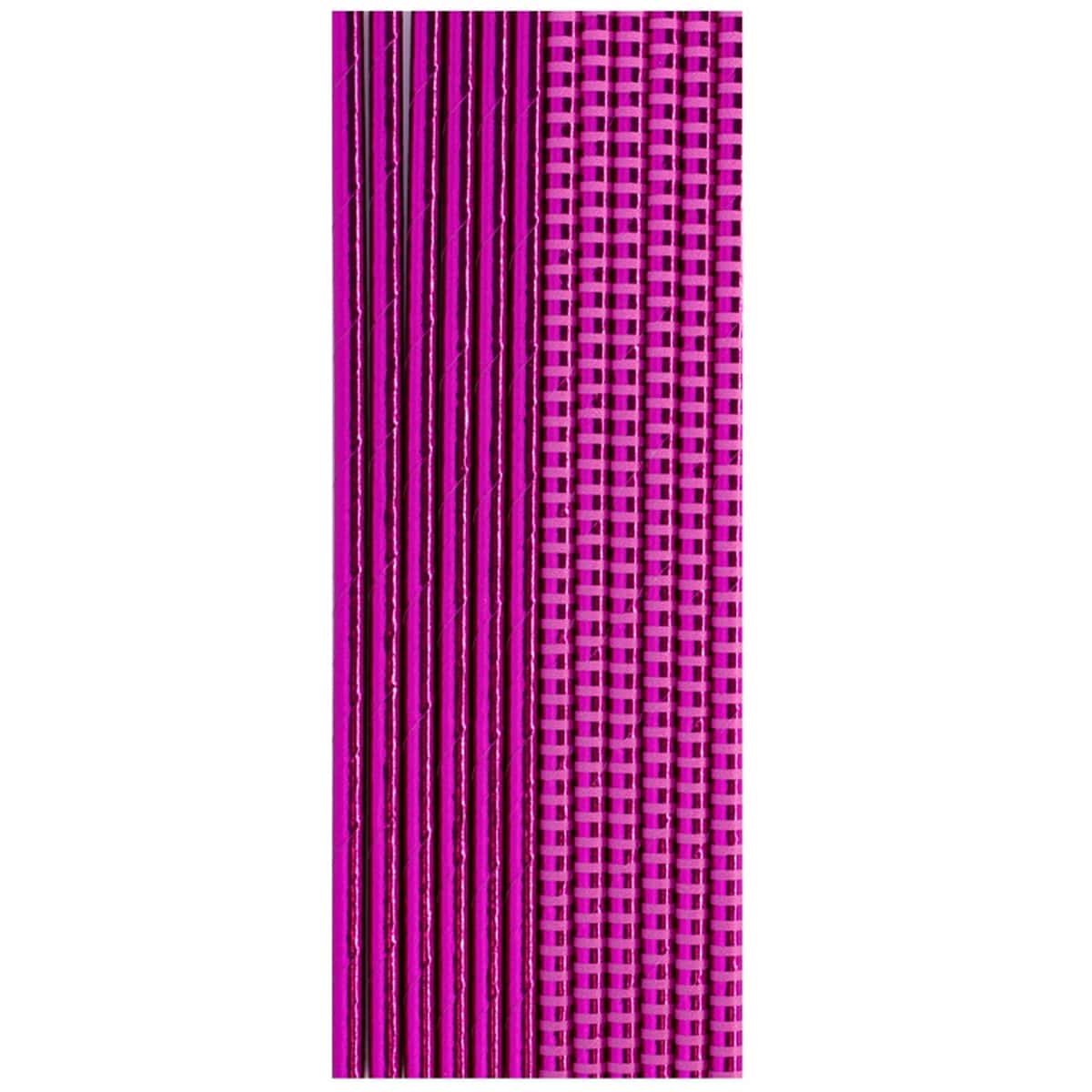 1502-4866 G Трубочки д/коктейлю яскраво-рожеві 12 шт