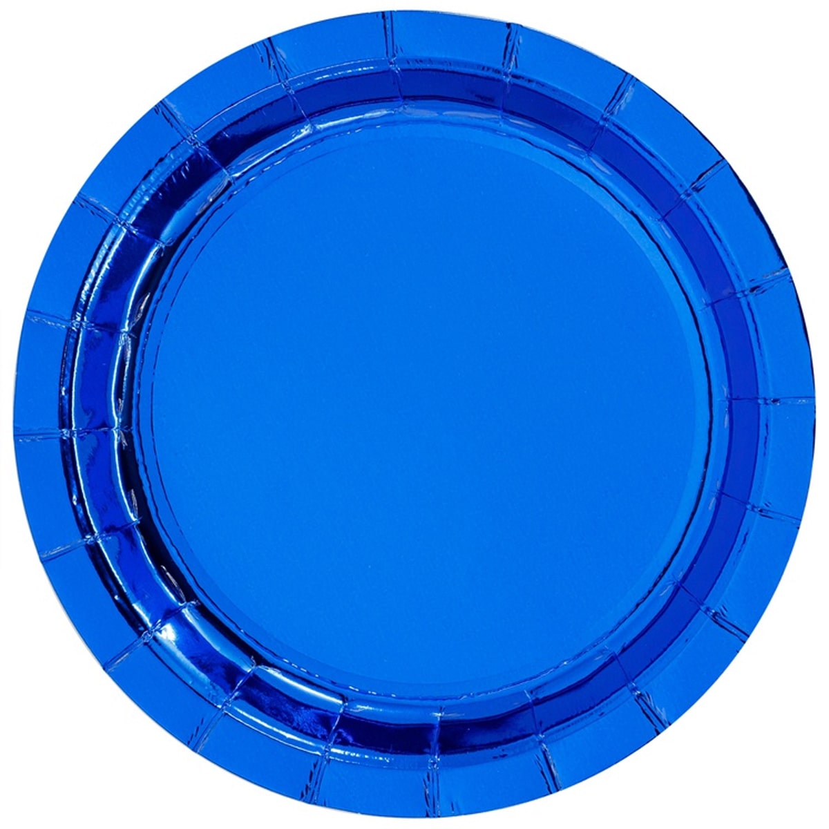 1502-4887 Тарелка фольг синяя 17см 6шт/G