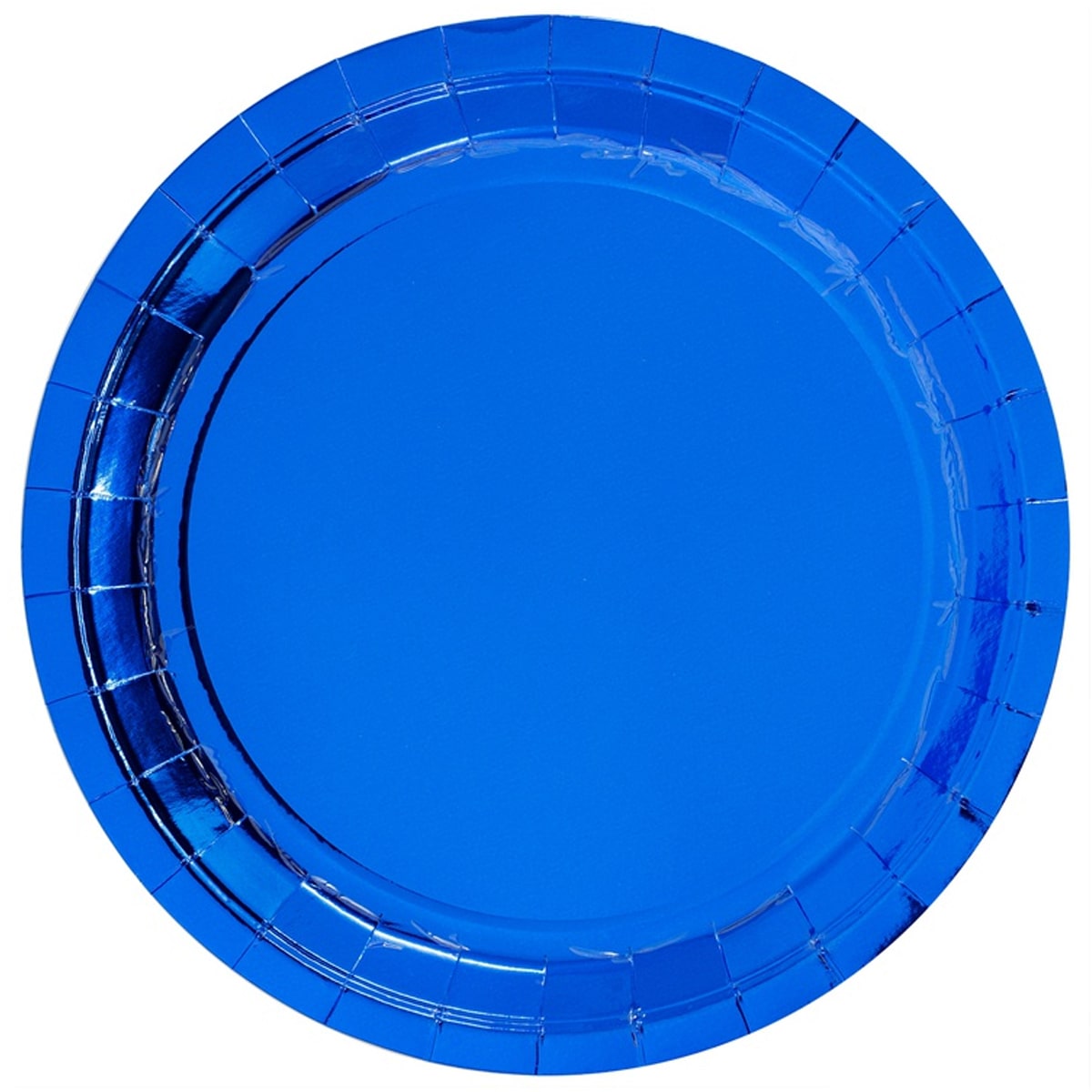 1502-4888 Тарелка фольг синяя 23см 6шт/G