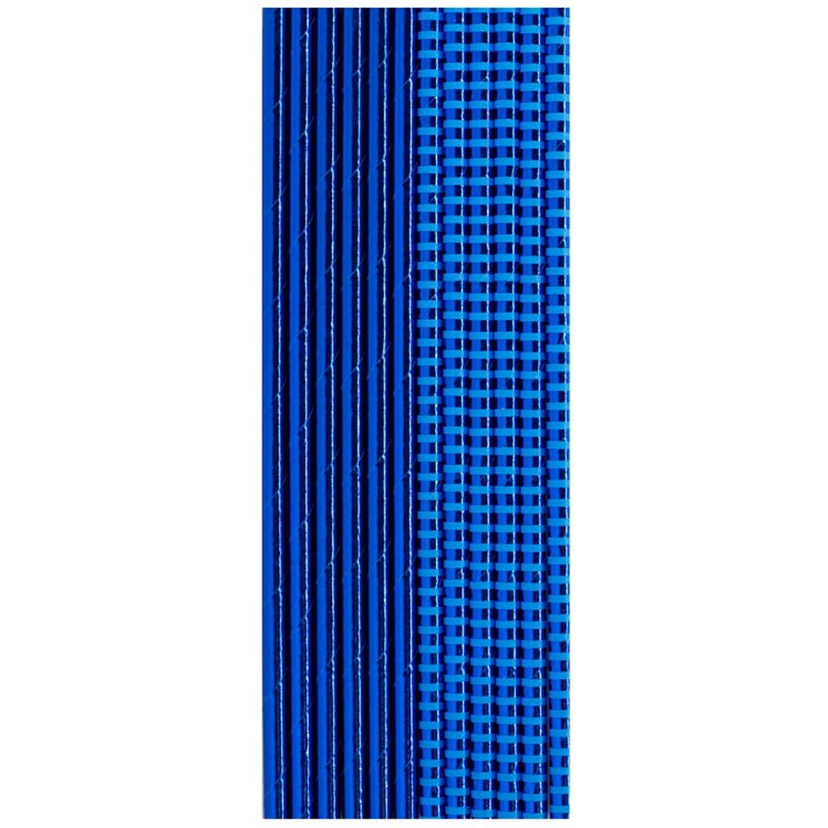 1502-4891 Трубочка д/кокт фольг синяя 12шт/G