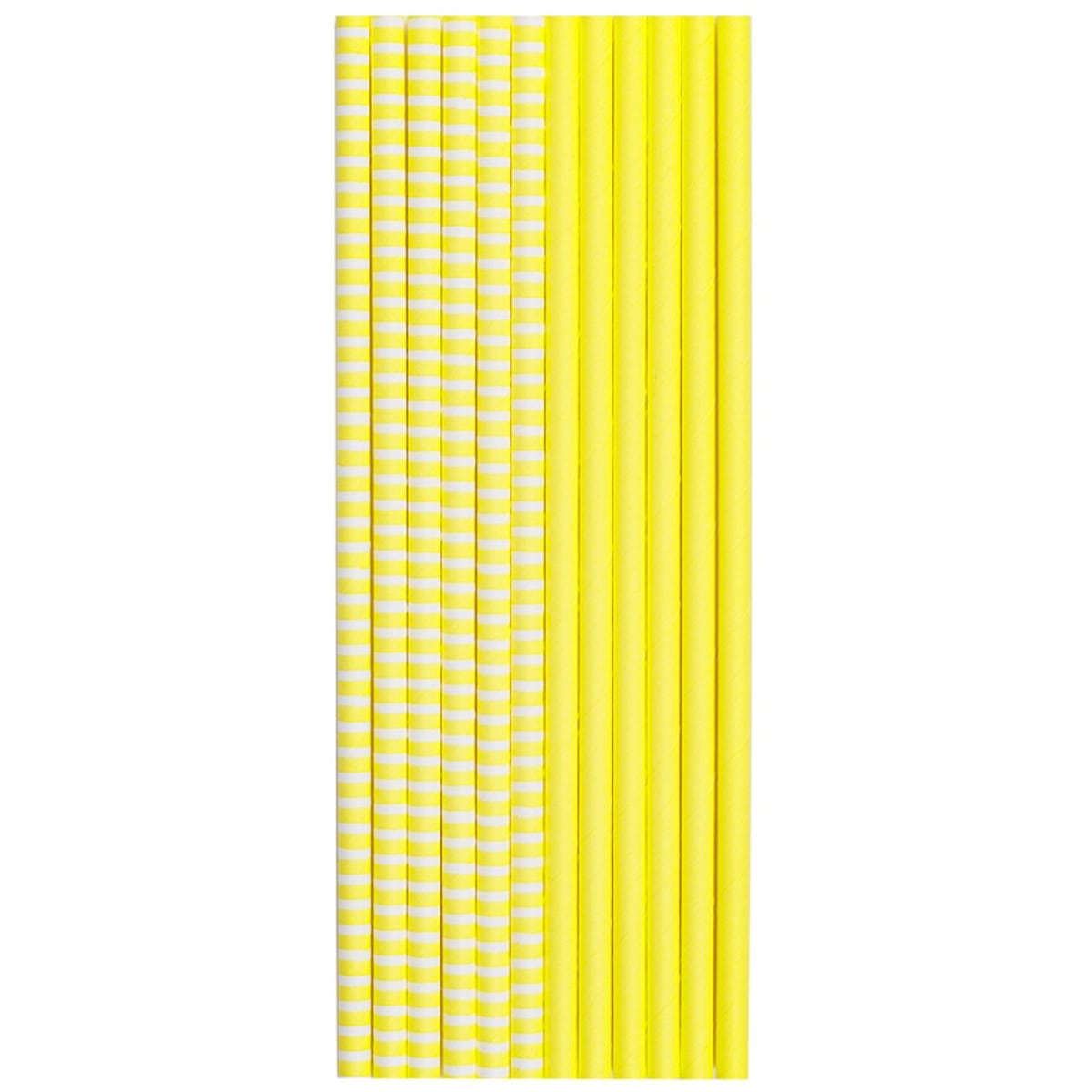 1502-4913 G Трубочки д/коктейлю Пастель жовта 12 шт
