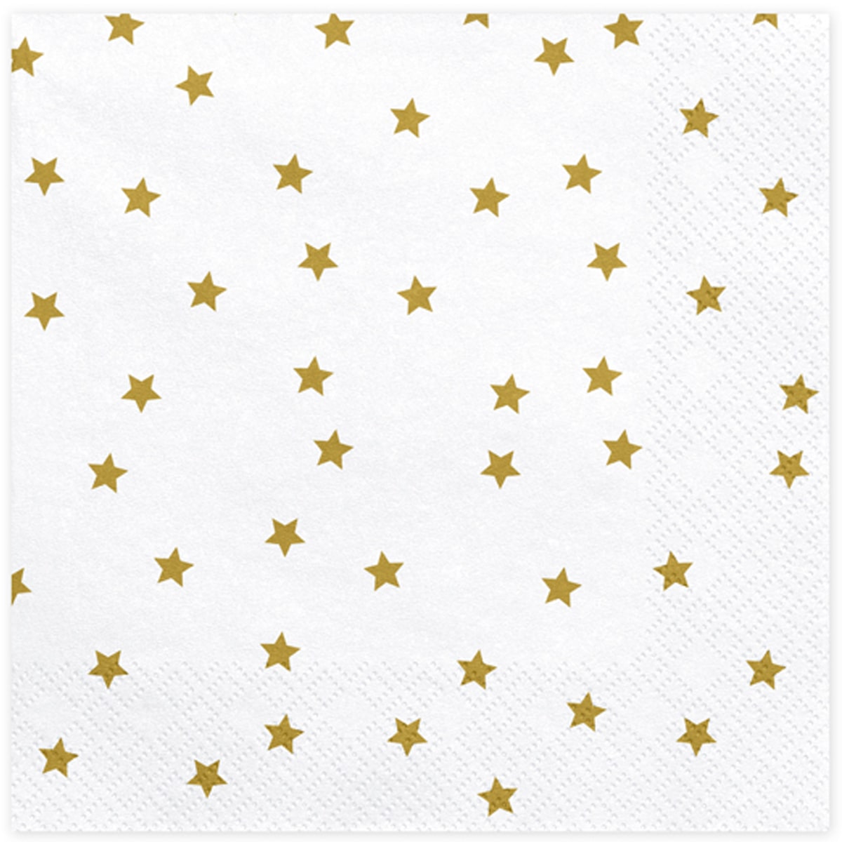 3502-3769 Салфетки звёзды белые 33см 20шт/PD