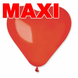 1105-3016 Сердце 10" Пастель ярко-красное MAXI,500шт/Ит