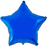 1204-0134 Ф Б/М Зірка 4" Металік блакитна
