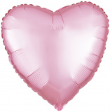 1204-3011 Ф Б/М Серце 18" Пастель рожеве