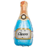 1207-4500 К Пляшка шампанського блакитна корона