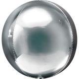 1209-3008 А Сфера Б/М 16" Металік срібляста Silver G20 3D