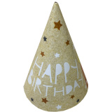 1501-6056 Ковпак "Happy Birthday" свічки 6 шт