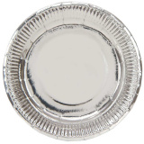 1502-3778 Тарелка фольгирован серебряная 17см 6штG