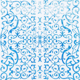 1502-4088 Салфетка гологр голубая 33см 6шт/G