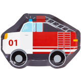 1502-4671 Тарелка фигур Пожарная Машина 25см 6шт/G