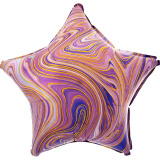 3202-2732 А Зірка 18" Агат фіолетова Purple marble S18