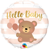 3202-3180 Q 18" Привіт малюк, ведмедик з кульками ПАК