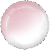 3204-0361 Ф Б/РИС 18" КРУГ Омбре бело-розовый Baby Pink