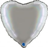 3205-0078 Г Б/Мал 18" Серце платинове Platinum Pure ПАК