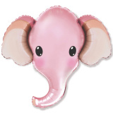3207-3017 Ф Слон розовый голова