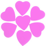 3501-0386 Конфетти сердце розовое 2,5 см*500гр/У