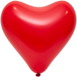 1105-0342 Е Серце 12"/150 Пастель червоний Apple Red