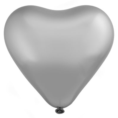 1105-0371 Е Серце 12"/803 Хром Сатин сріблястий Platinum