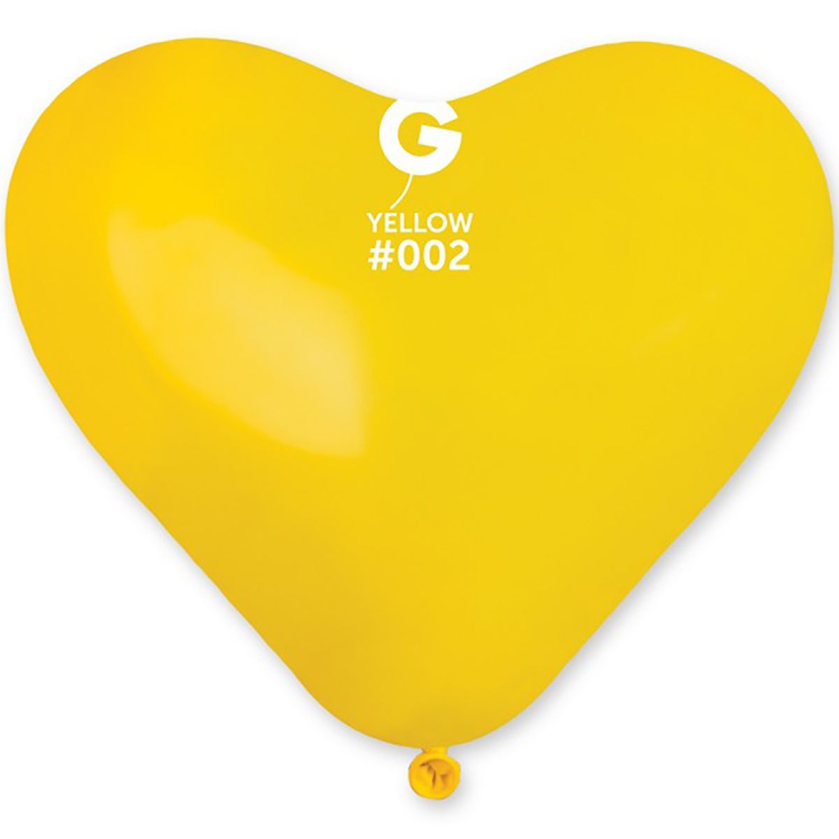 3105-0152 І Серце 10"/02 Пастель жовте Yellow