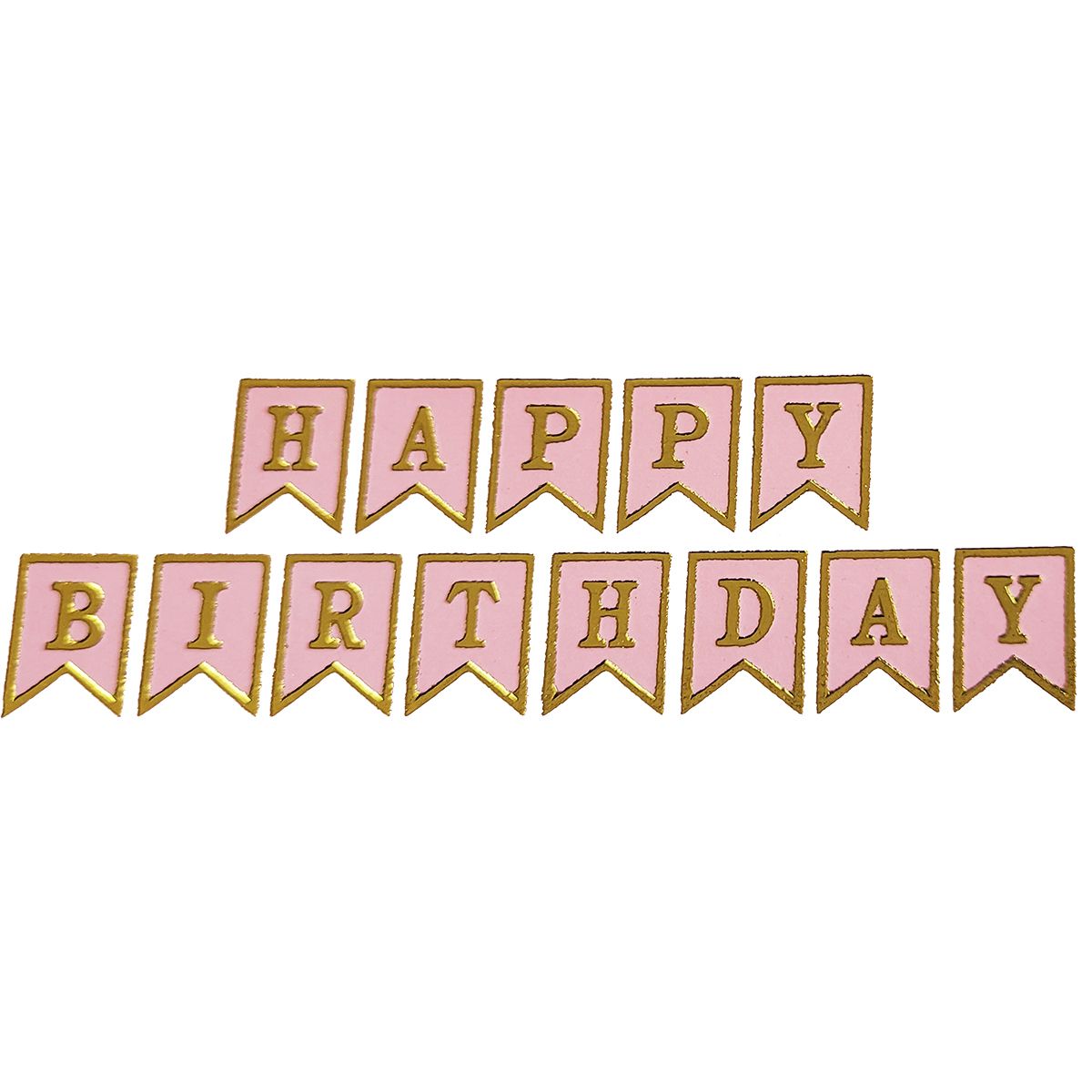 3501-3359 К Гірлянда-літери Happy Birthday рожева