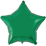 1204-0158 Ф Б/М Зірка 9" Металік зелена