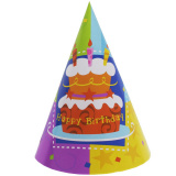 1501-1149 G Ковпачки Торт birthday 6 шт