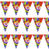 1504-0494 G Гірлянда-вимпел Клоун з кульками 360 см