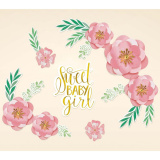 1505-1590 A Декор-комплект Floral Sweet Baby Girl пап 8 шт